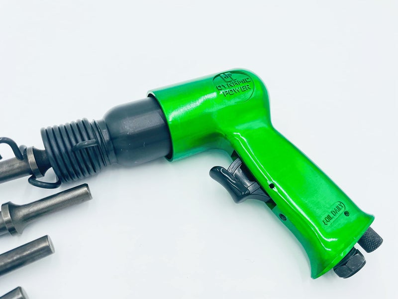 DYNAMIC POWER Short Barrel Air Hammer Kit with 4-Chisels, Alloyed steel barrel and heat-treated piston, 4500 bpm D319115-SA - Image 5